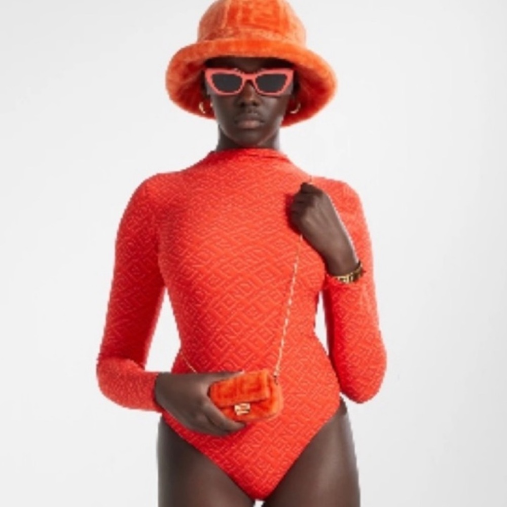 Fendi X skims mock neck body suit!